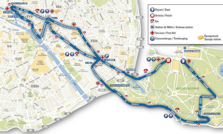 Semi Marathon De Paris 2023 Parcours