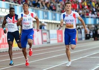 Lemaitre et Vicaut, 1er et 2ème du 100m des championnats d'Europe d'Helsinki 2012