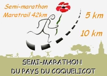 Maratrail, semi-marathon et 10km du pays du coquelicot, à Albert (Somme)