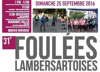 5 dossards pour les Foulées lambersartoises 2016 (Nord)