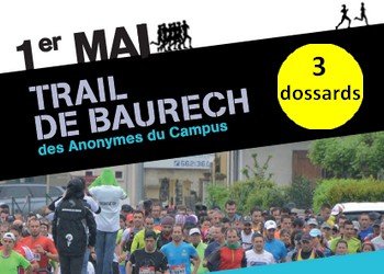 3 dossards pour le Trail de Baurech 2017 (Gironde)