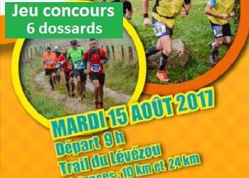 6 dossards Trail du Lévézou Ikalana 2017 (Aveyron)