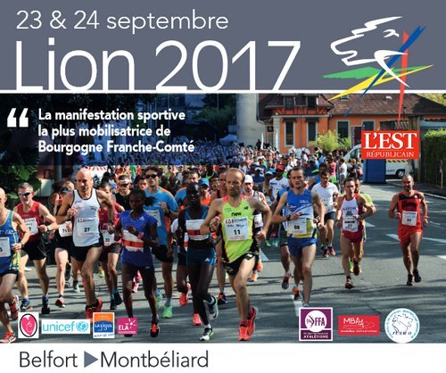 3 dossards Semi-marathon du Lion de Belfort 2017