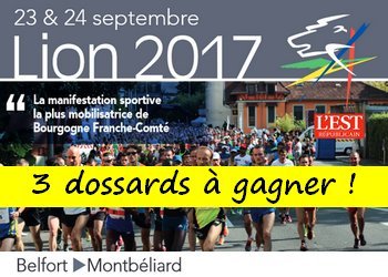 3 dossards Semi-marathon du Lion de Belfort 2017