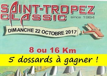 5 dossards Saint-Tropez Classic 2017 (Var)