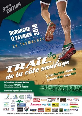 8 dossards Trail Côte Sauvage 2018 (Charente Maritime)