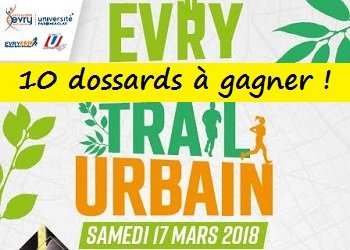 10 dossards Evry Trail Urbain 2018 (Essonne)