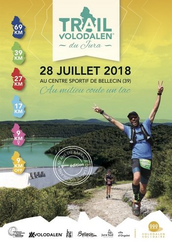 5 dossards Trail Volodalen du Jura 2018