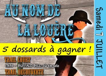 5 dossards Trail Au Nom de la Louère 2018 (Centre Val de Loire)