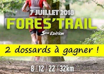 2 dossards Fores’trail 2018 (Pas de Calais)