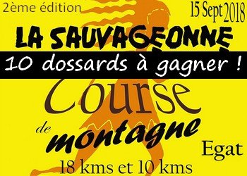 10 dossards La Sauvageonne 2018 (Pyrénées Orientales)