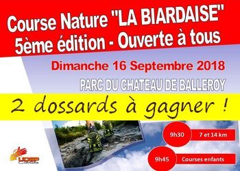 2 dossards La Biardaise 2018 (Calvados)