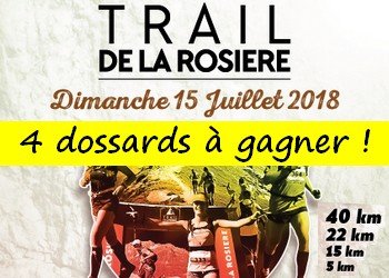 4 dossards Trail de La Rosière 2018 (Savoie)