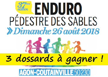 3 dossards Enduro des sables 2018 (Manche)