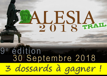 3 dossards Alesia Trail 2018 (Côte d'Or)