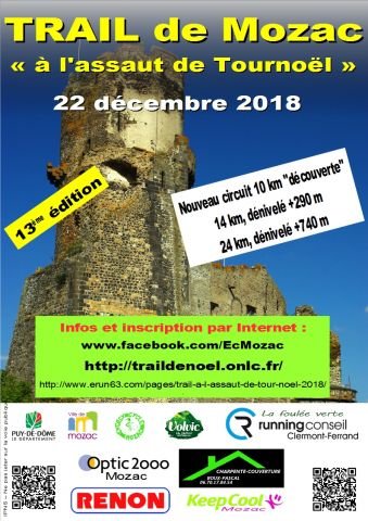 Trail de Mozac A l'assaut de Tournoel Trail de Mozac A l'assaut de Tournoel