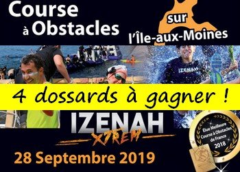 4 dossards Izenah XTREM 2019 (Morbihan)