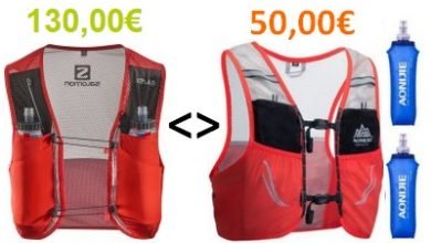 Comparatif sacs de trail