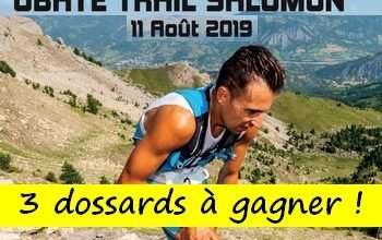3 dossards Ubaye Trail Salomon 2019 (Alpes de Haute Provence)