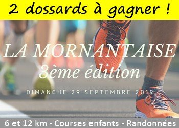 2 dossards Mornantaise 2019 (Rhône)