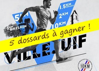 5 dossards Corrida de Villejuif 2019 (Val de Marne)