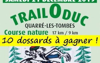 10 dossards Trail O Duc 2019 (Yonne)