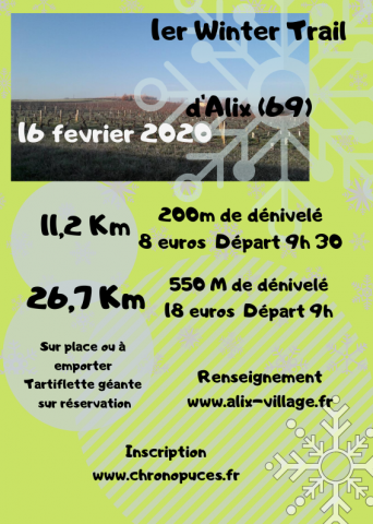 Winter Trail d'Alix Winter Trail d'Alix