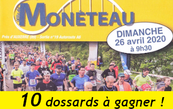 10 dossards Semi-marathon de Monéteau 2020 (Yonne)