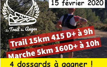 4 dossards Trail des anges 2020 (Bouches du Rhône)