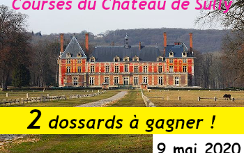 2 dossards Course du Château de Sully 2020 (Yvelines)