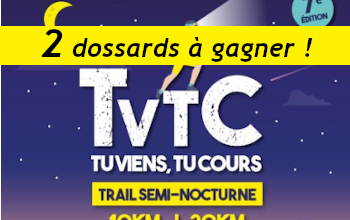 2 dossards TVTC Tu Viens Tu Cours 2020 (Yvelines)