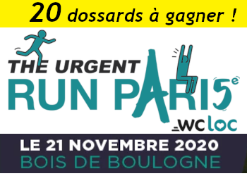 20 dossards Urgent Run Paris 2020 (Paris)