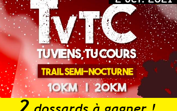 2 dossards TVTC Tu Viens Tu Cours 2021 (Yvelines)