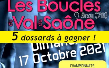 5 dossards Boucles du Val de Saône 2021 (Haute Saône)