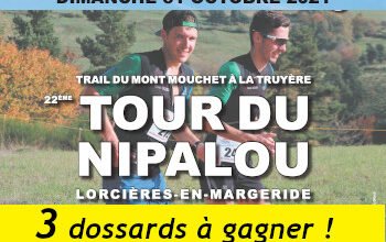3 dossards Tour du Nipalou Trail 2021 (Cantal)