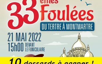 10 dossards 10 km Foulées du Tertre de Montmartre 2022 (Paris)