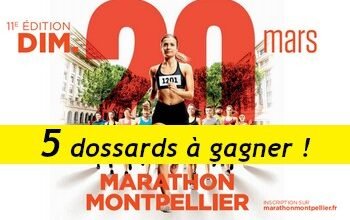 5 dossards Marathon de Montpellier 2022 (Hérault)