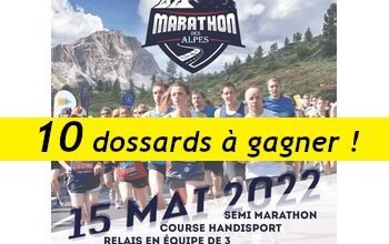 10 dossards Marathon des Alpes 2022 (Savoie)