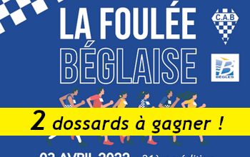 2 dossards Foulée béglaise 2022 (Gironde)