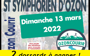 2 dossards Printemps Ozon Courir 2022 (Rhône)