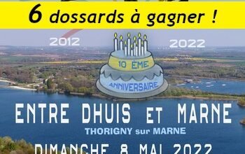 6 dossards Entre Dhuis et Marne 2022 (Seine et Marne)