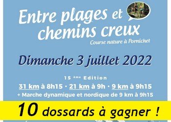 10 dossards Trail Entre Plages et chemins creux 2022 (Loire Atlantique)