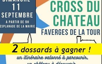 2 dossards Cross du chateau 2022 (Isère)