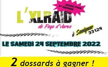 2 dossards XLRAID du Pays d Auros 2022 (Gironde)