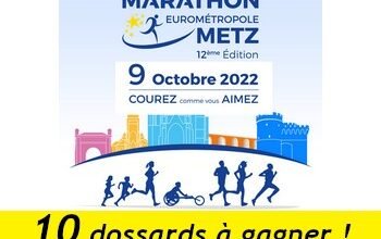 10 dossards Marathon Eurométropole de Metz 2022 (Moselle)