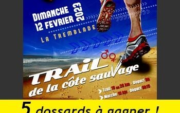 5 dossards Trail de la côte sauvage 2023 (Charente Maritime)