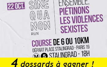 4 dossards Sine qua non run 2022 (Paris)