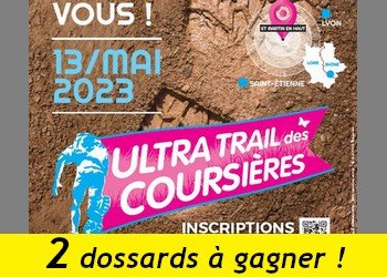 2 dossards Ultra-Trail des Coursières 2023 (Rhône)