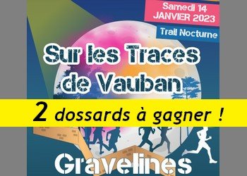 2 dossards Sur les traces de Vauban 2023 (Nord)