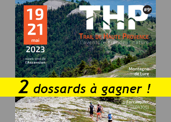 2 dossards THP Trail Haute Provence 2023 (Alpes de Haute Provence)